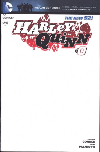 Harley Quinn #0 Blank Sketch Cover Comic Book (2013) DC Comics New 52 - Rare & Sold Out EVERYWHERE!!