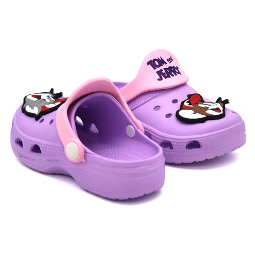 Image of SVAAR Tom & Jerry Kid's Attractive Clogs with Authentic Tom & Jerry Charms and Adjustable Back Strap