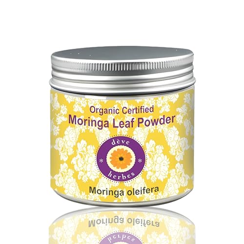 Deve Herbes Pure Moringa Leaf Powder (Moringa oleifera) Natural Therapeutic Grade - 200gm (7.05 oz)