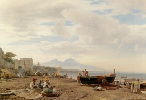 Tableaux Portrait Pêcheurs sur l'Amalfi ARToPHIIU Toile 60x90cm