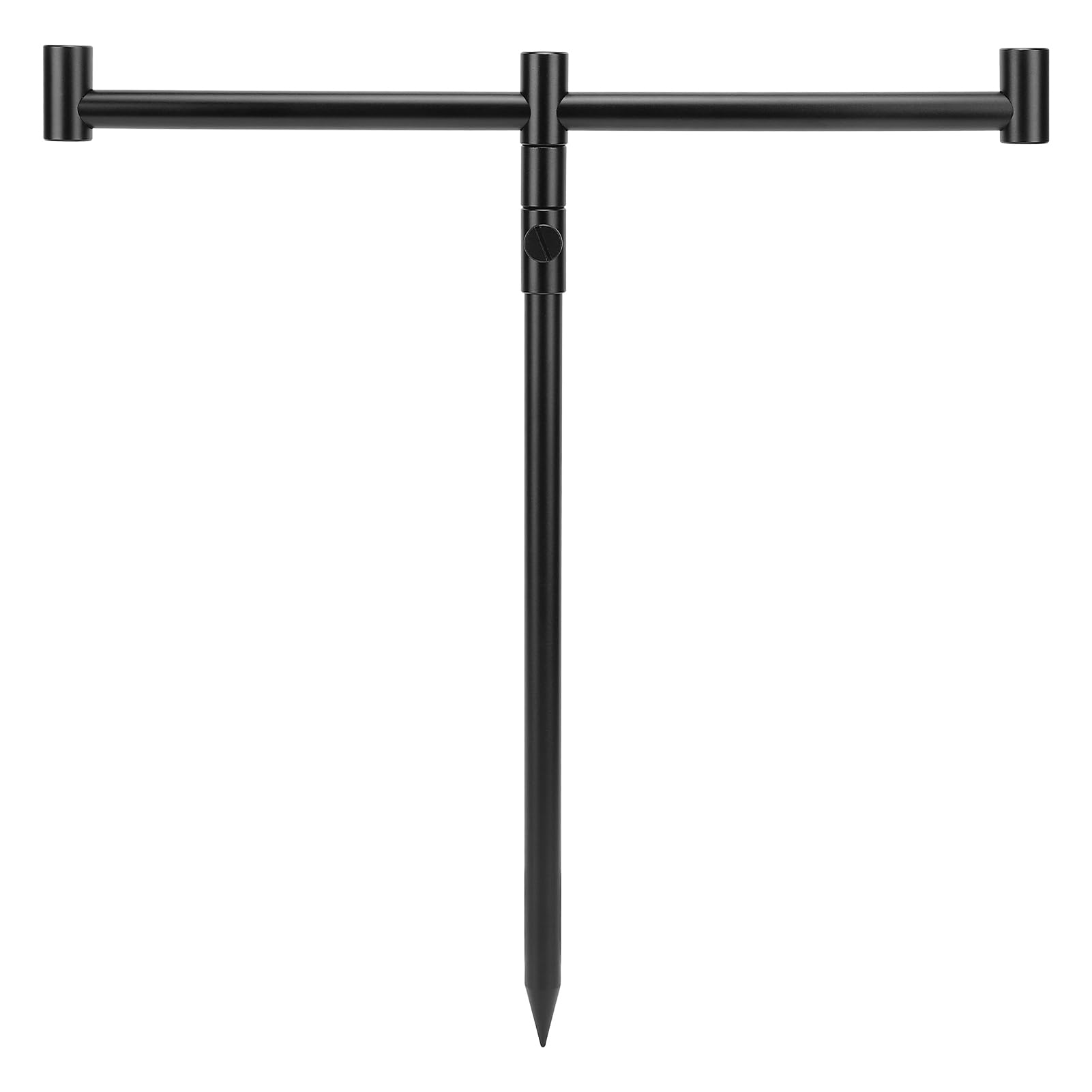 Angelrutenständer aus Aluminiumlegierung, tragbar und stabil, mit M3/8-Gewinde, 2-teiliger Verstellbarer Angelrutenhalter für den Boden