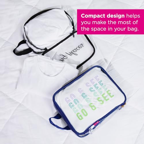 Miamica Packing Cube Set - 3-Piece Set, Clear/Black4