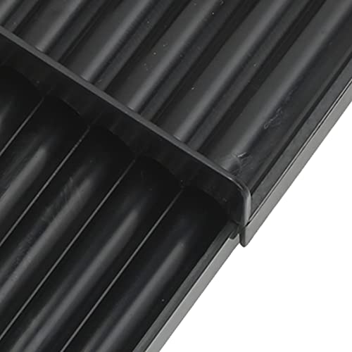 Plateau roulant d'appâts 16mm en ABS noir léger pour pêcheur