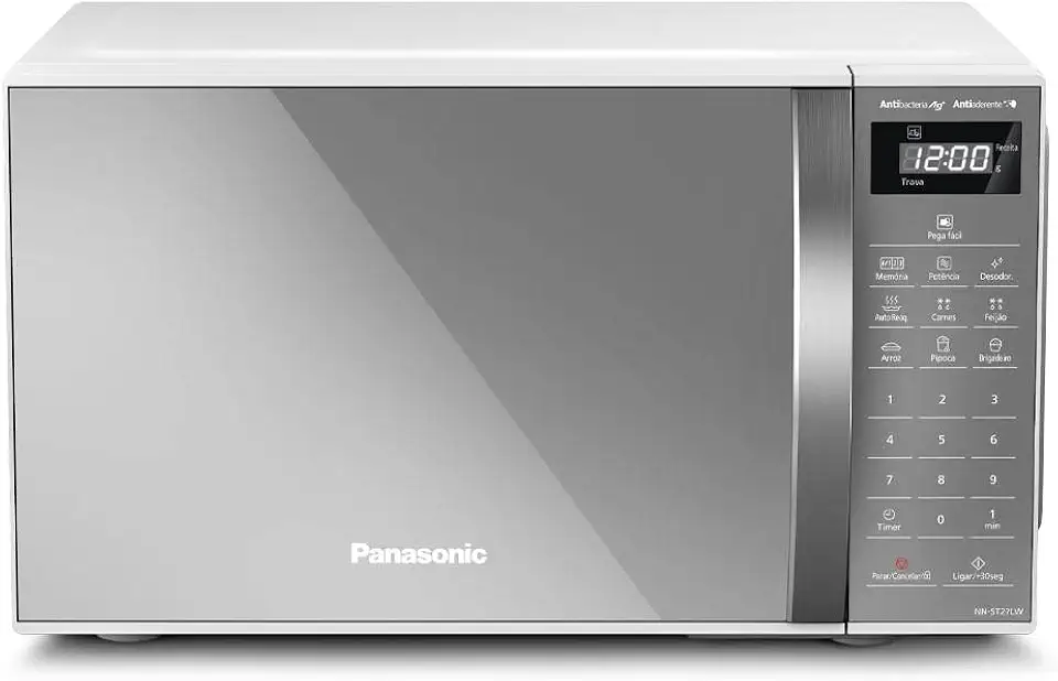 Panasonic Micro-ondas 21L Branco Espelhado 220v NN-ST27LWRU
