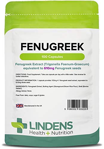 Fenegriek Zaad Extract 610 Mg 100 Capsules Trigonella Foenum-Graecum