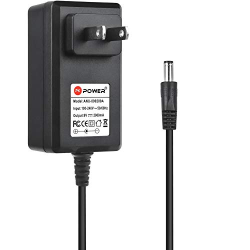 PK Power 9V 2A AC Adapter for DYMO LabelManager 100 160 350 LM-160 150 LM-500TS 220P 210D LM-150 155 LM-200 LM210D 1738976 Power Supply Cord with Internal Negative