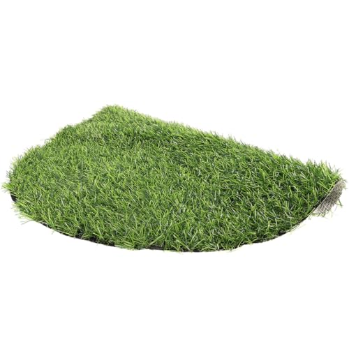 SHERCHPRY Tapete Cómodo y Seguro de Goma Redondo de Césped Artificial Verde para de Mesa Adecuado como de Mesa