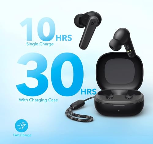 undefined Soundcore by Anker P20i True Wireless Earbuds, 10mm Drivers with Big Bass, Bluetooth 5.3, 30H Long Playtime, Water-Resistant, 2 Mics for AI Clear Calls, 22 Preset EQs, Customization via App の商品画像 3