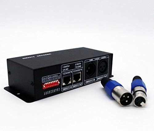 3CH DMX LED Controller Decoder 3 Channel DMX512 RGB 5050 3528 Strip Dimmer Driver DC12V 24V