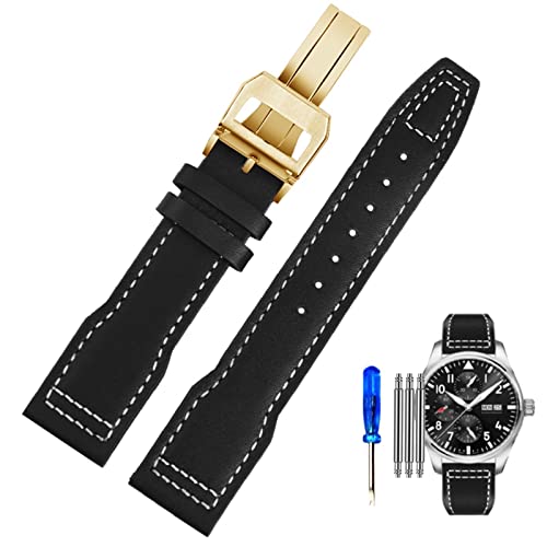 Bracelet montre cuir 20mm Big Fly souple pour montre homme élégante