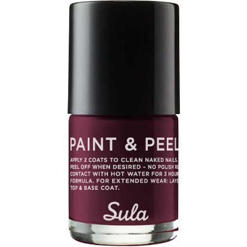 Sula Beauty Paint & Peel Nail Color - Merlot - 0.5 oz