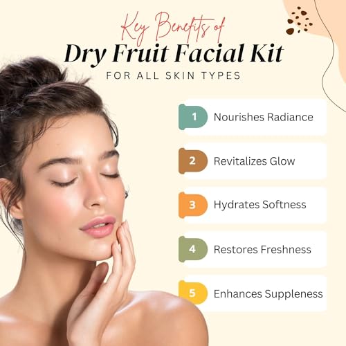 Image of Aroma treasures one time use Dry Fruit Facial Kit for all skin type