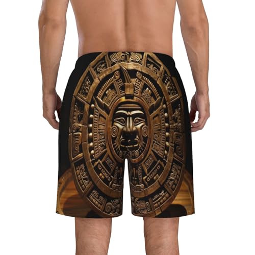 Vintage Compass Men Beach Pants â€“ Swim Trunks for Men,Quick-Dry and Comfortable, Suitable for Beach, Surf, and Everyday Wear Black4