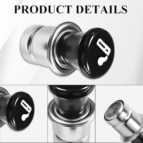 Image of Car Cigarette Lighter, Pop-Out Car Cigarette Lighter, Metal Plastic Construction Cigarette Lighter, 12V Lighter Plug Auto Replacement Accessories Fits for Most Vehicles Socket