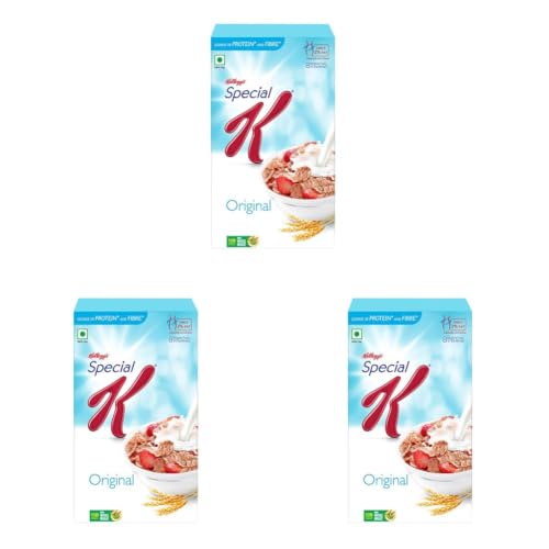 Image of Kellogg's Original Special K | Only 2% Fat | Sub 300 Calorie Breakfast Cereals | Whole Wheat Flakes| Source of Protein & Fibre | 900 /935g (Pack of 3)