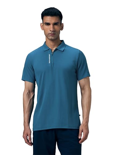 Image of TECHNOSPORT Men's Slim Fit Half Sleeve Crew Neck T-Shirt, MATPIQ Quick Dry Moisture Wicking Stretchable Sports Gym and Casual Wear