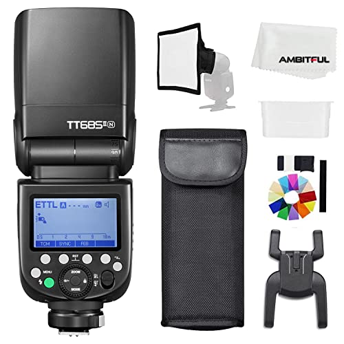 Godox TT685IIN 1/8000s HSS GN Speedlite Flash TTL TCM efficient Conversion Function Built-in Godox 2,4G X System Receiver(TT685IIN for Nikon)