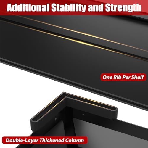 Homdox 72”H Garage Shelving, 1650LBS Heavy Duty Storage Shelves, 5 Tier Adjustable Metal Shelves for Storage, Industrial Shelving Commercial Utility Shelf, 36\" W x 16\" D x 72\" H, Black