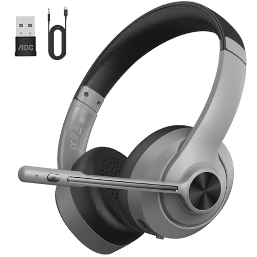 Amazon.co.jp: 【国内正規品】AOC ワイヤレスヘッドセット マイク付き