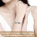 Feraco Copper Bracelet for Women 99.99% Solid Copper Magnetic Bracelets, Unique X Shape Links, Magnetic Field Therapy Jewelry Gifts (Silver X with Ring)