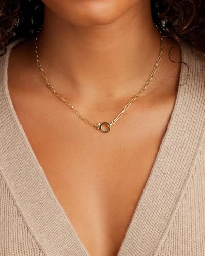 gorjana - Parker Mini Necklace 17 inches - 18k Gold Plated - Adjustable Hinge Closure - Ideal Gift Packaging - Everyday Stack, Layering with Other Jewelry - Long-Lasting2