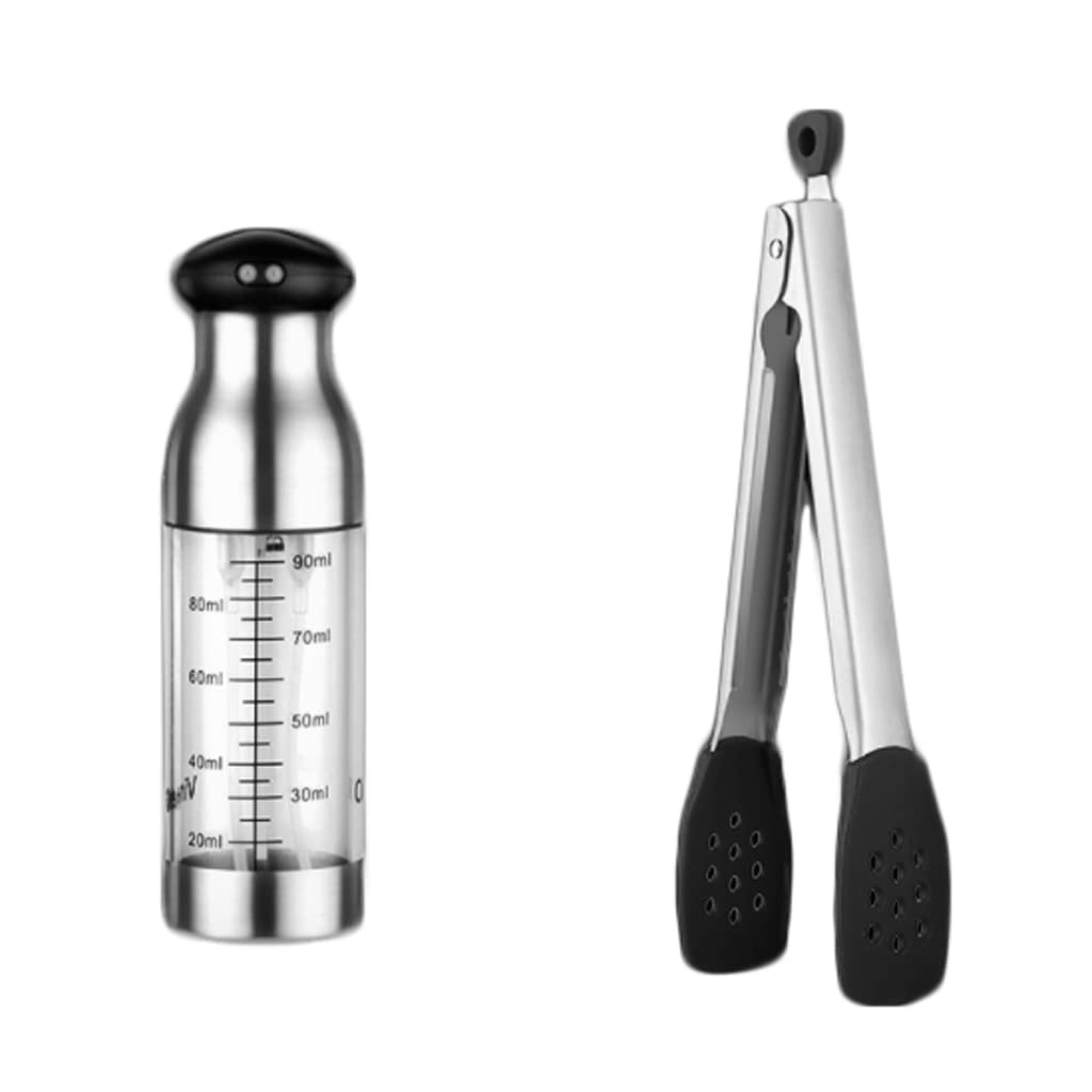 Oil Sprayer Bottle Dual Volume Dispensing Olive Oil Sprayer For Cooking Refillable Oil Spritzer Dispenser Bottles Kitchen Gadgets