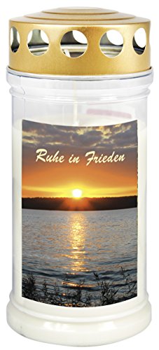 Candela per tomba - Lumino - Candela con motivo