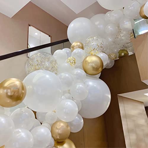 Image of 5 inch Pearl White Balloons, 100 pcs Mini White Party Balloons small Latex Balloons for Birthday Wedding Baby Shower Decorations (Pearl White)