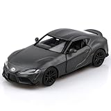 TOKAXI 1/36 Scale Toyota Supra Diecast Cars Models,Pull Back Toyota Supra Toy Car,Cars Gifts for Boys Girls（Grey）