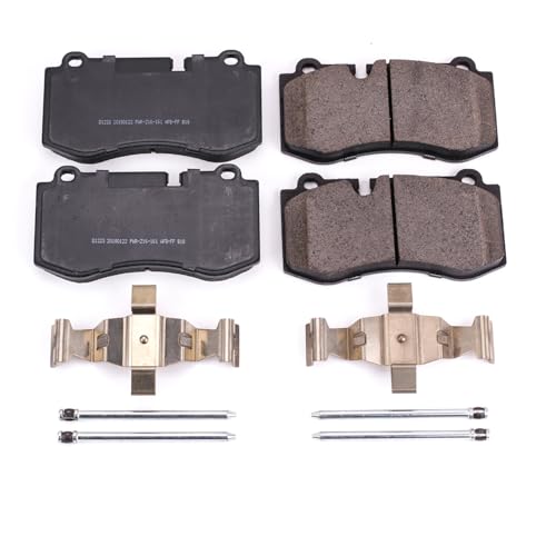 Image of PowerStop Front Brake Pads for Mercedes-Benz CL550 2007-14 |CL600 2007-14 |S350 2012-13 |S400 2010-13 |S450 2008-11 - Z17 Ceramic Brake Pads with Installation Hardware, 17-1223