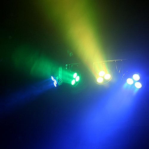 Dragonx 4 Bar Gigbar Dj Lights Booth Stage Lighting Wash Packages Dmx Led Mobile Dj Light System Equipment Par Can Kits Spotlight With Stand Sound Activated Strobe Party Wedding Church Band #TOP2