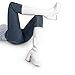 DREAM PAIRS Women's Platform Knee High Boots Chunky Block Heel Side Zipper Cute Gogo Boots,Size 8,WHITE-PAT,SDKB2418W
