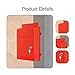 FLCPJGV Wall Mounted Mailbox Drop Box Rainproof Waterproof Large Capacity Safe Key with Lock Postbox for Cards Street Office, Red