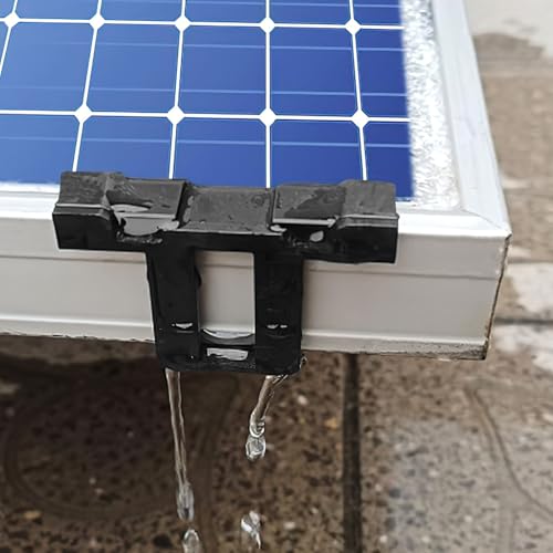 Solarpanel Wasserablauf Clips Schlammentfernungsclip 20Stk Ablauf Clips 35mm Entwässerungsclip Solar Clips für PV Solarpanelen Solarmodul Wasserablauf Reinigungs