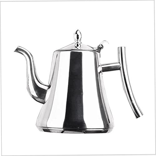 Bule de chá de aço inoxidável 1,2L Recipiente para chaleira de água para chá e café com filtro de ma