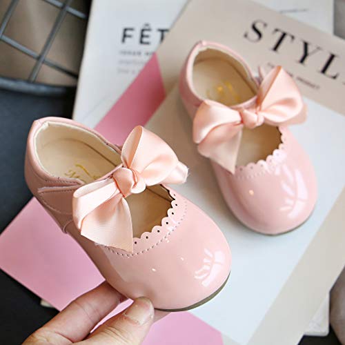Kids Girls Butterfly Knot Princess Leather Shoes Sandals Toddler Baby Cotton Boots Solid Color Anti-Slip Shoes2