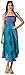 Joob Joob Long Boho Skirts for Women - Bohemian Hippie Maxi Summer Skirt Aqua