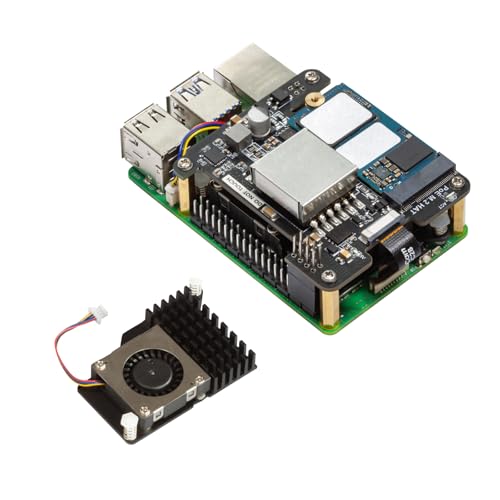 UCTRONICS 5V 5A NVMe PoE+ HAT for Raspberry Pi 5 PCIe to M.2 NVMe Adapter Compatible with 2230/2242 NVMe SSDs IEEE 802.3af/at PoE+ Power Over Ethernet