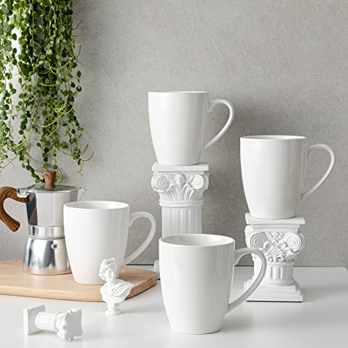 Sweese Porcelain Mugs - 12Oz/20Oz Set Of 6 (20 Oz, White) #TOP6