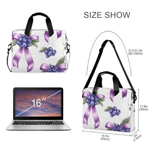 Bolso maletín para laptop 13-15.6 pulg ALAZA azul con estampado miniatura 5