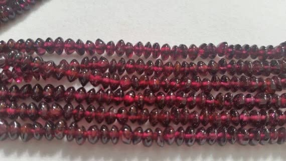 Grenat rouge naturel rondelles 4.5mm de qualité gemme supérieure pour bijoux LKBEADS
