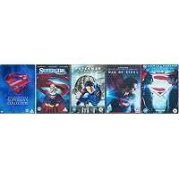 SUPERMAN ANTHOLOGY 1-8 COMPLETE COLLECTION / 1-4. SUPERMAN 1 + 2 + 3 + 4 / 5. SUPERGIRL / 6. SUPERMAN RETURNS / 7. MAN OF STEEL / 8. BATMAN V SUPERMAN = ULTIMATE 8x DVD SET