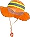 Ironwear 1271-O Booney Hat with adjustable neck strap, LG/XL, Orange