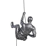✧Konversationsstarter - Diese gemeißelte Klettermann-Wandskulptur erzeugt eine Illusion einer kleinen Person, die Ihre Wände steigt. Benommene Gäste trennen ein Talkstest und einen Austausch von Kommentaren im ganzen Raum ..