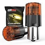 Cenmoll Lampadine LED BAU15S PY21W giallo ambra, 3200LM super luminose 12V-24V BAU15S PY21W per indicatori di direzione, luci di posizione, luci di retromarcia e luci diurne, confezione da 2