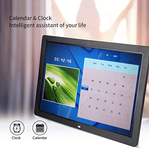 Yyghf 20 Inch New Digital Picture Frame 1440X900 Ips Screen Digital Photo Frame With Remote Control And Motion Sensor Adjustable Brightness Timing Power On/Off Background Music Support (Black) #TOP3
