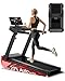 Treadmills for Home with 20% Auto Incline, 14KM/H Foldable Treadmill with Handles, Running Machine for Heavy People, 180KG Weight Capacity, Large Running Belt and Intelligent LED Touch Screen