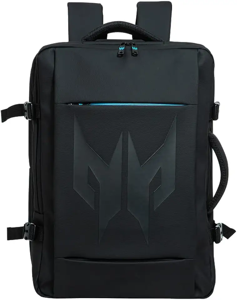 Mochila Acer Predator Robust PBG470 Preta com detalhes azuis 30 litros com 6 compartimentos internos