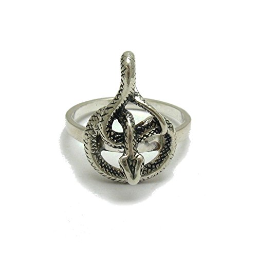 Bague en argent massif 925 Serpent R000683 bijou tendance Empress