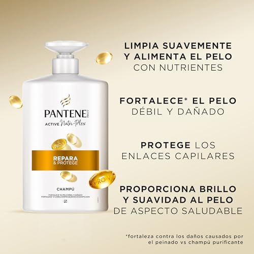 Miniatura 4 de Pantene Pro-V Repara y Protege Champú para Pelo Seco y Dañado, 2x1L